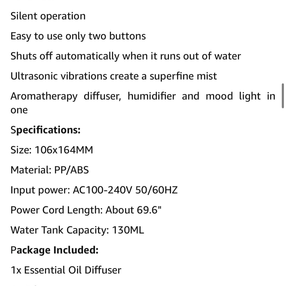 Essential Oil Diffuser 💜 - Picture 6 of 8
